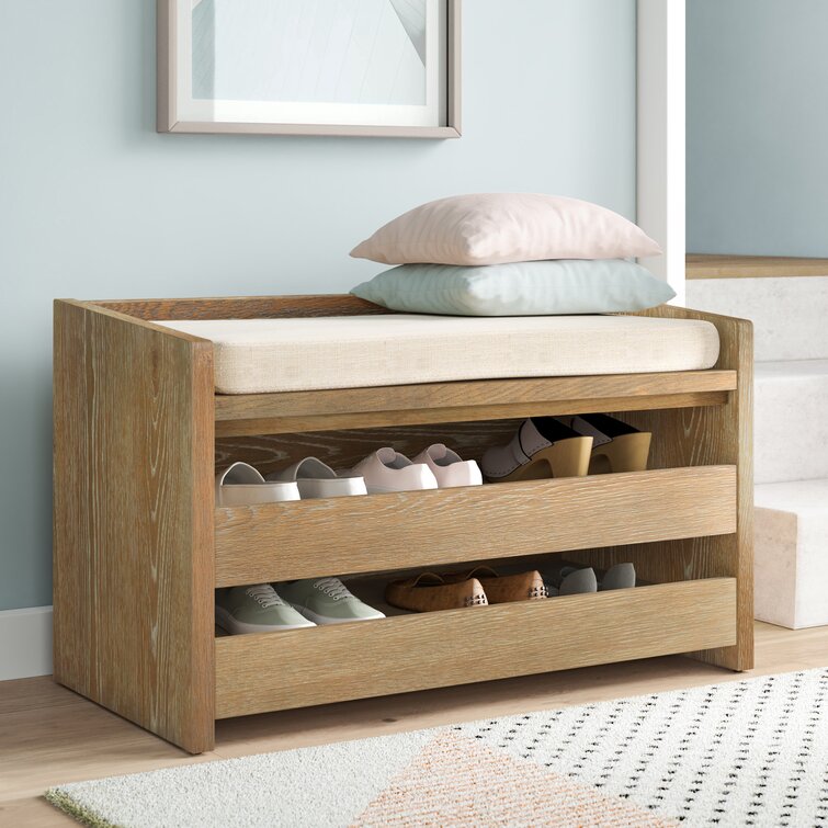 Rebrilliant Tercero Shoe Storage Bench Reviews Wayfair Canada   Tercero Shoe Storage Bench 